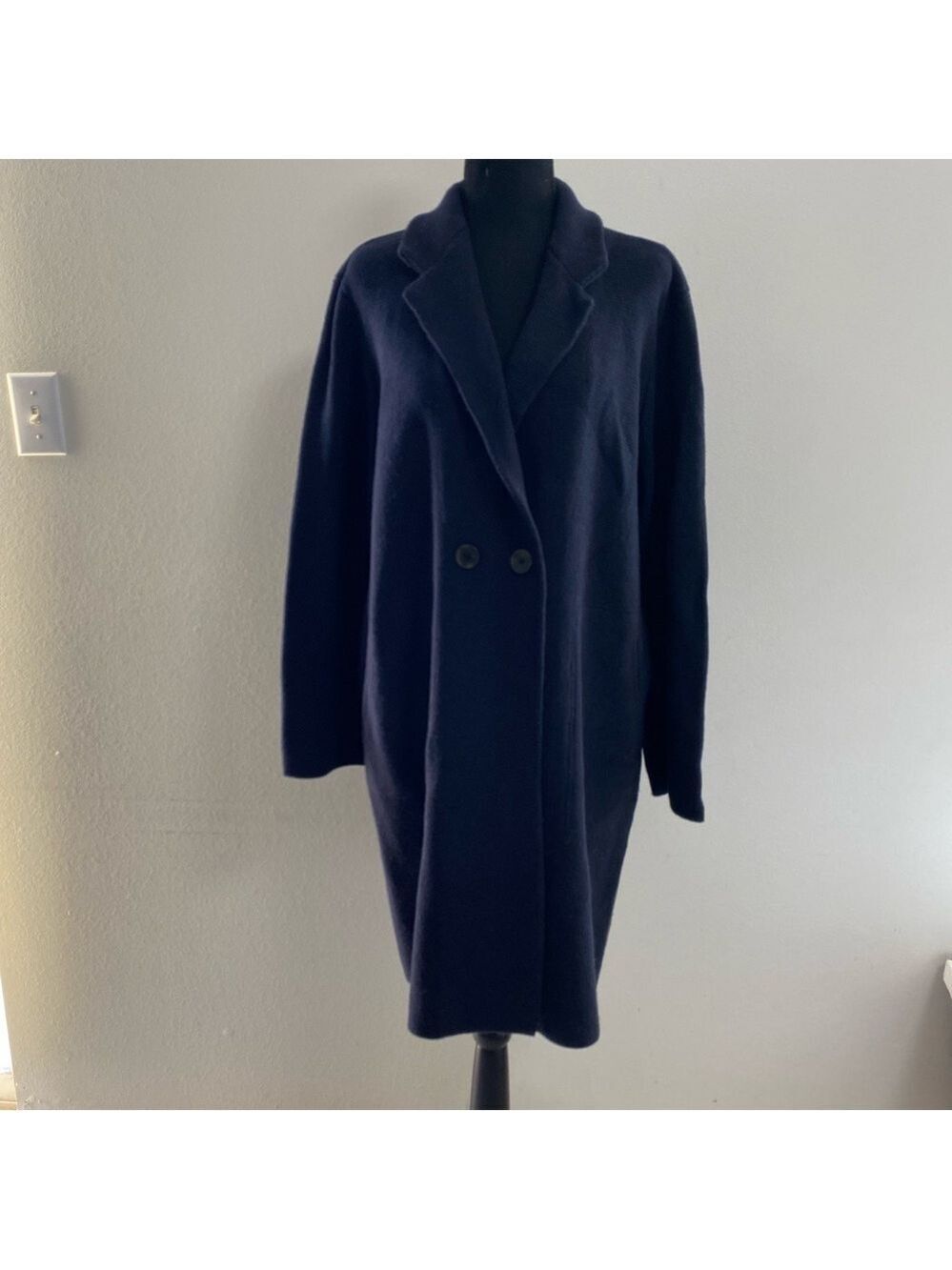 Madewell Cardigan Women’s Size Large Dark Navy Merino wool blend